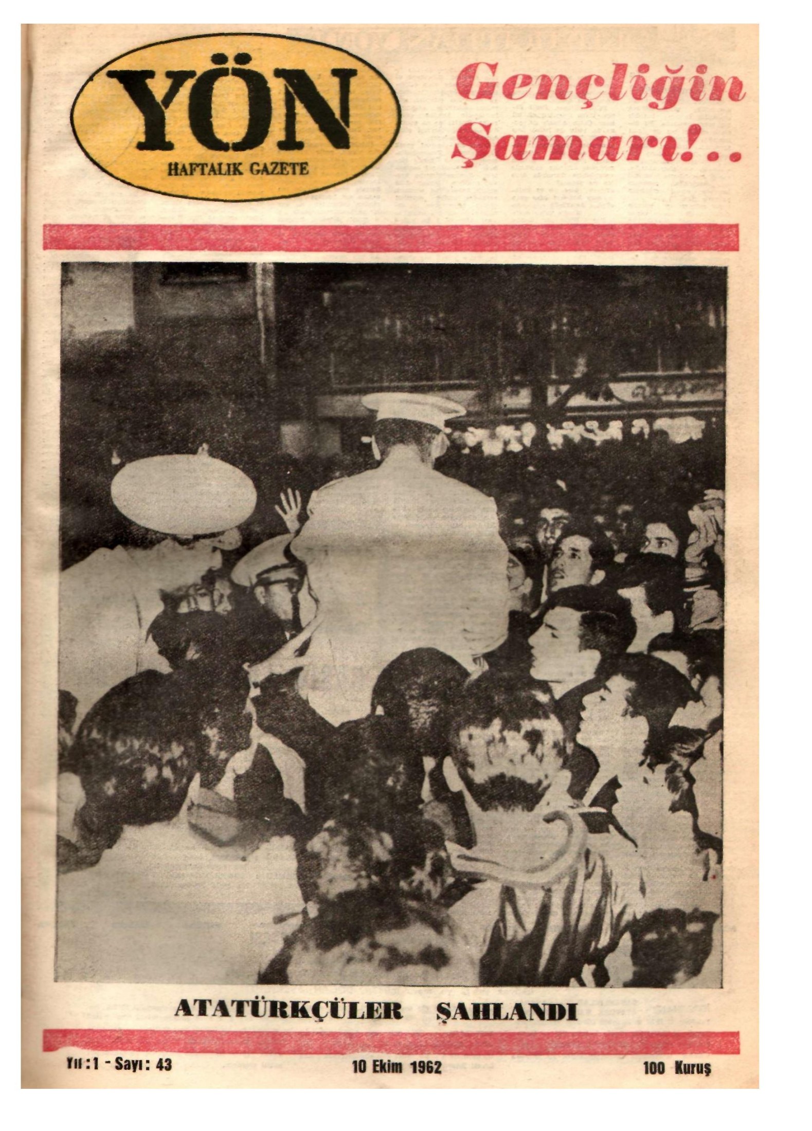 Yön Dergisi - C-1 - Yıl:1 Sayı:43 kitap kapağı