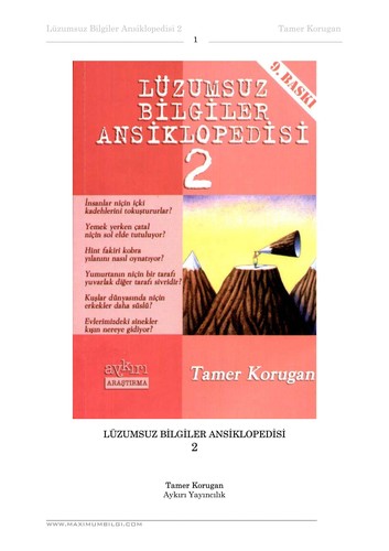 Luzumsuz Bilgiler Ansiklopedisi 2 kitap kapağı