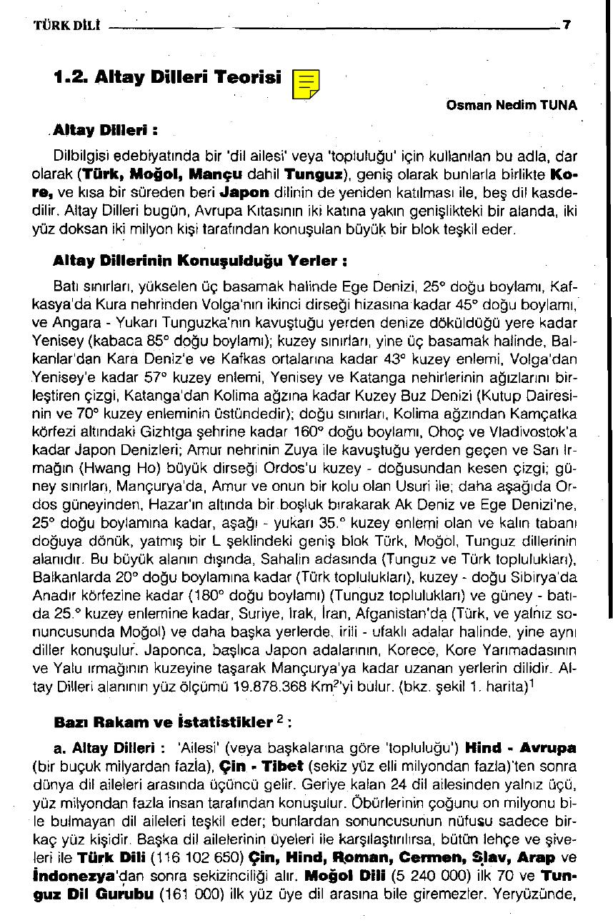 Altay dilleri teorisi