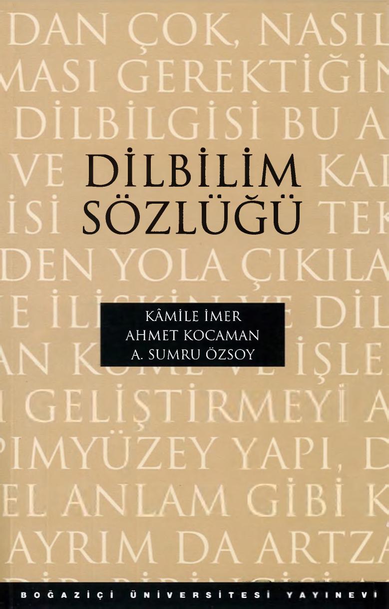 Dil Dilbilim Sözluğü