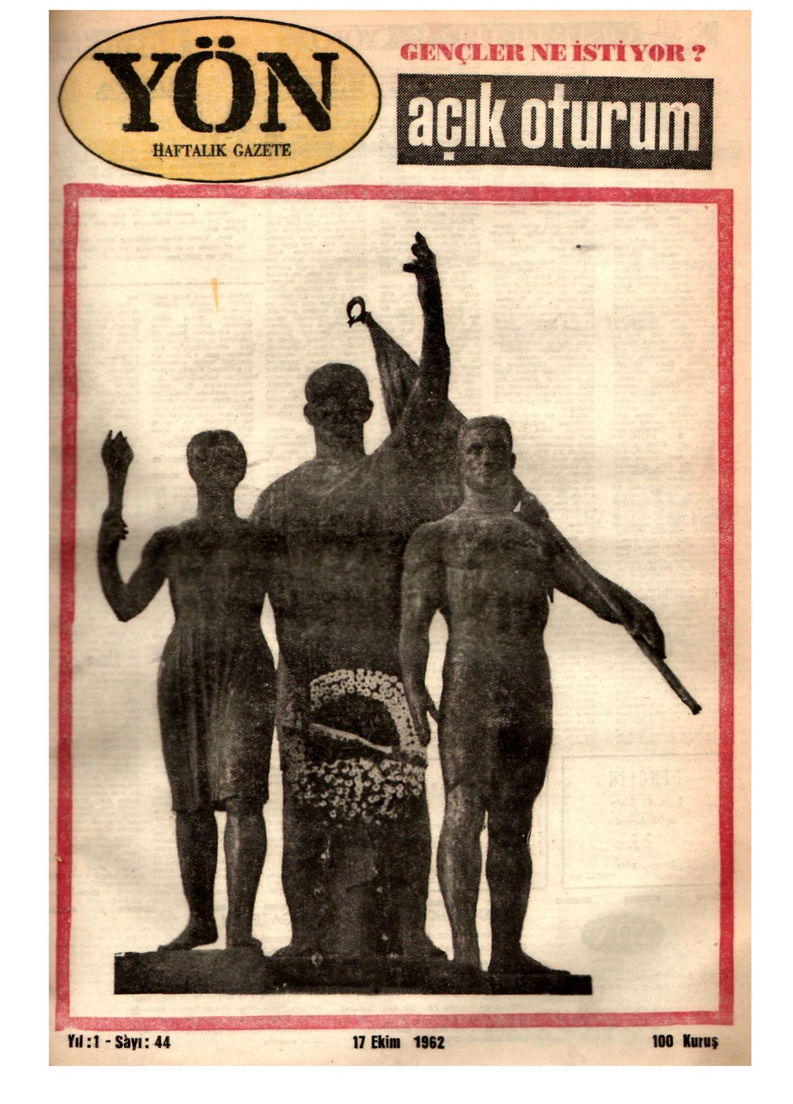 Yön Dergisi - C-1 - Yıl:1 Sayı:44 kitap kapağı