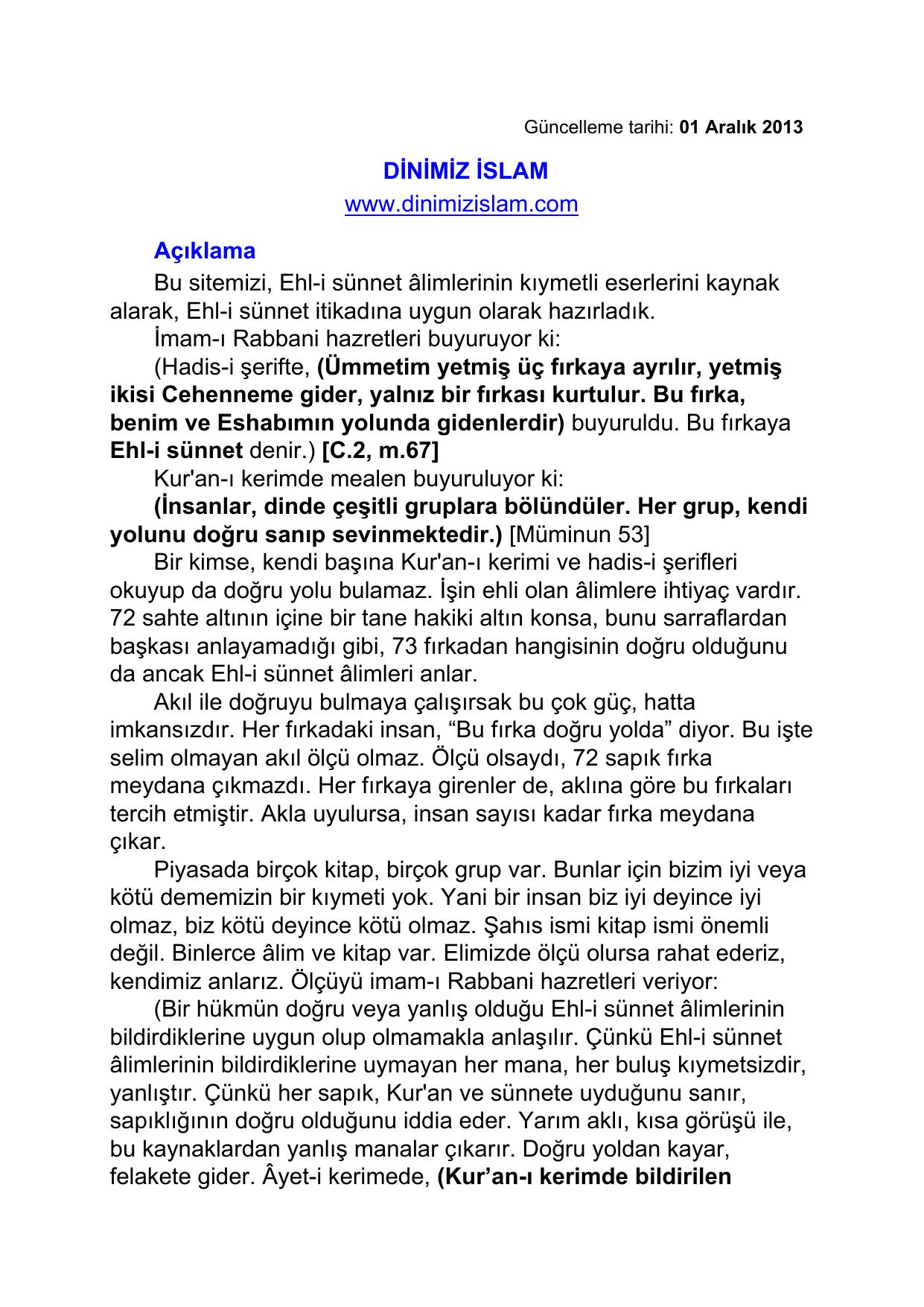 Güncelleme tarihi: 13 Eylül 2009