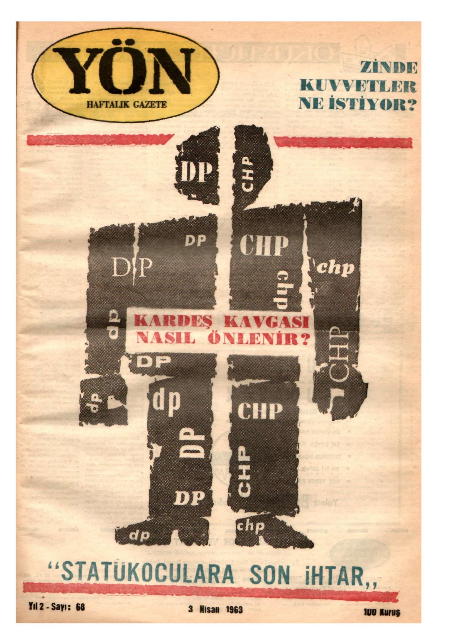 Yön Dergisi - C-2 - Yıl:2 Sayı:68 kitap kapağı