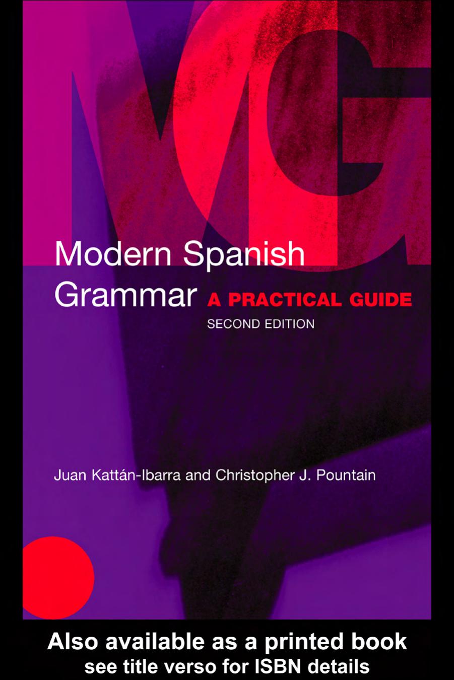 Modern Spanish Grammar: A Practical Guide kitap kapağı