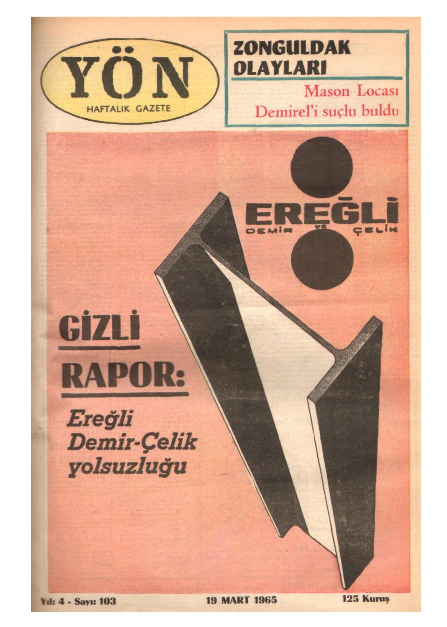 Yön Dergisi - C-4 - Yıl:4 Sayı:103 kitap kapağı