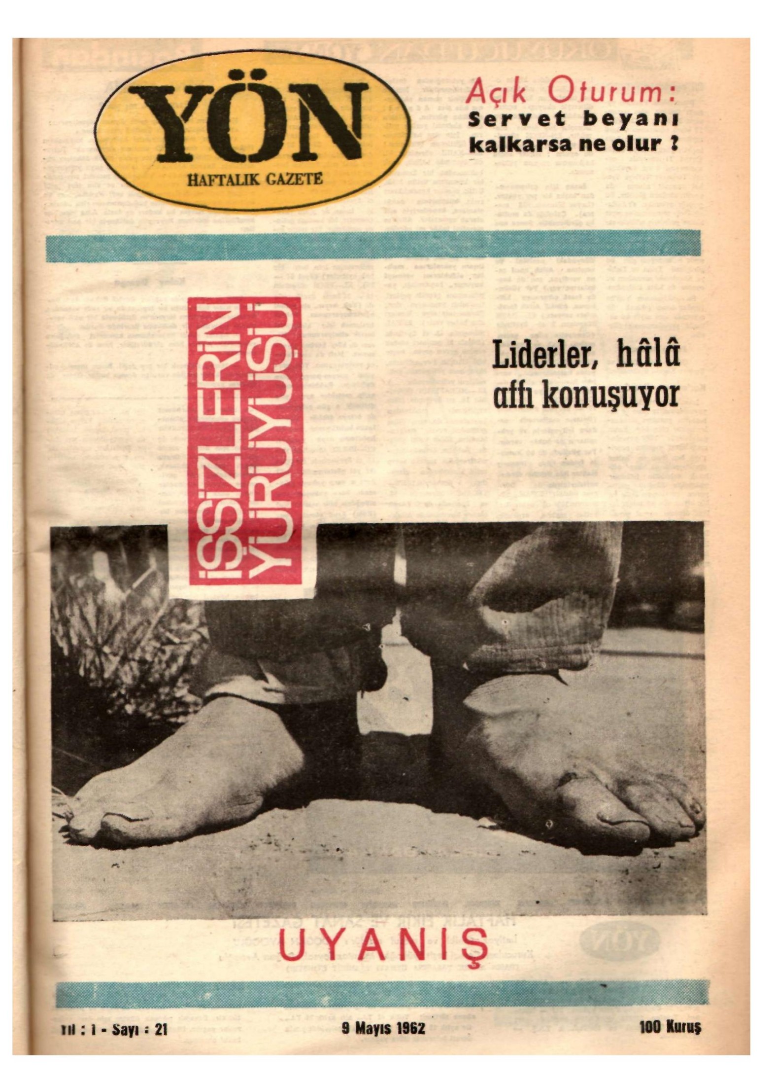 Yön Dergisi - C-1 - Yıl:1 Sayı:21 kitap kapağı