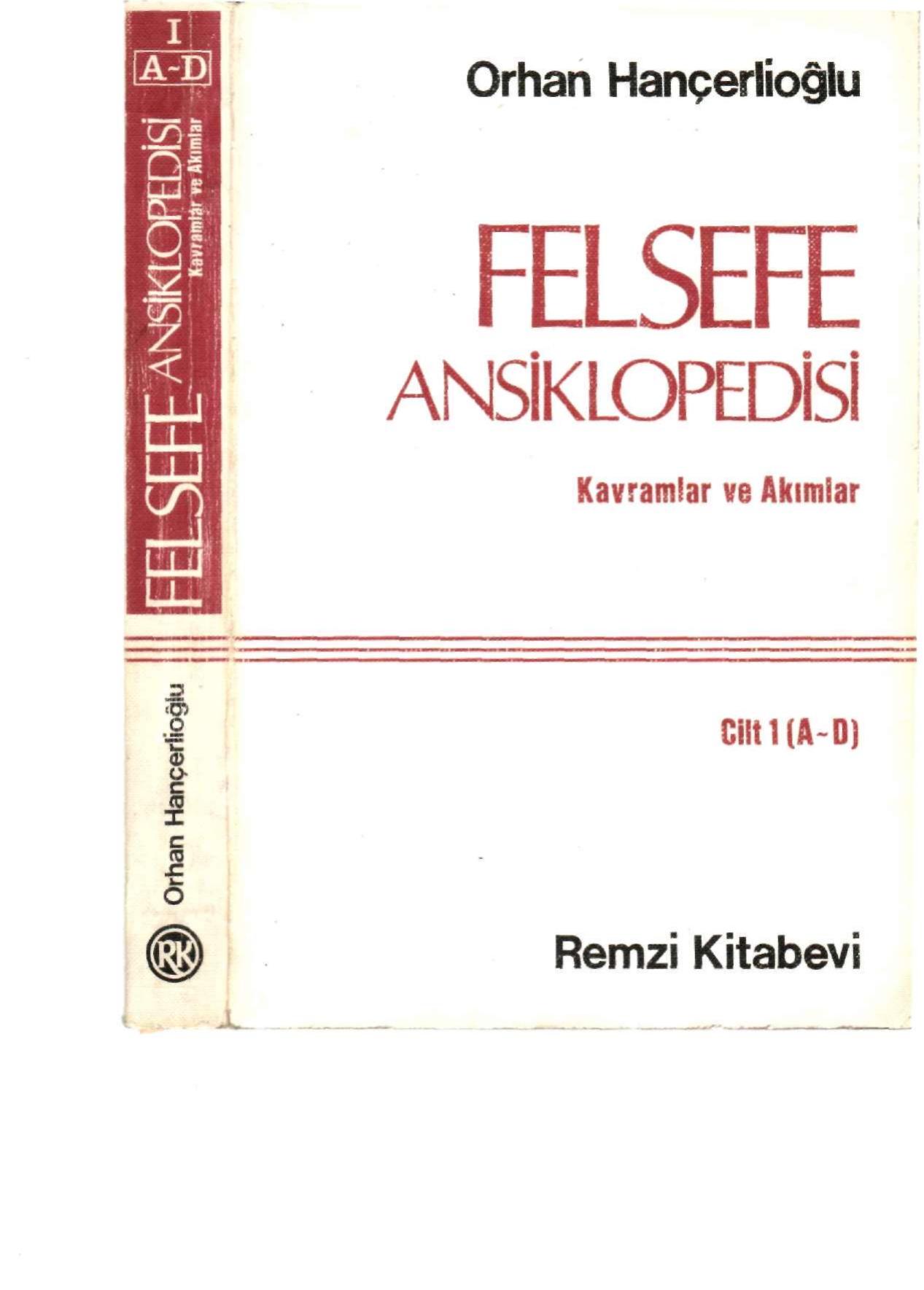 Felsefe Ansiklopedisi Cilt 1