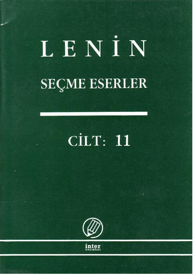 Lenin Secme Eserler C-11 kitap kapağı
