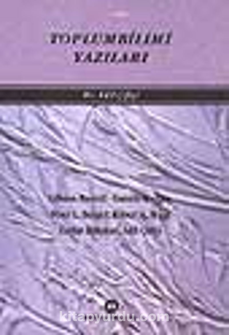 Toplumbilimi Yazıları kitap kapağı