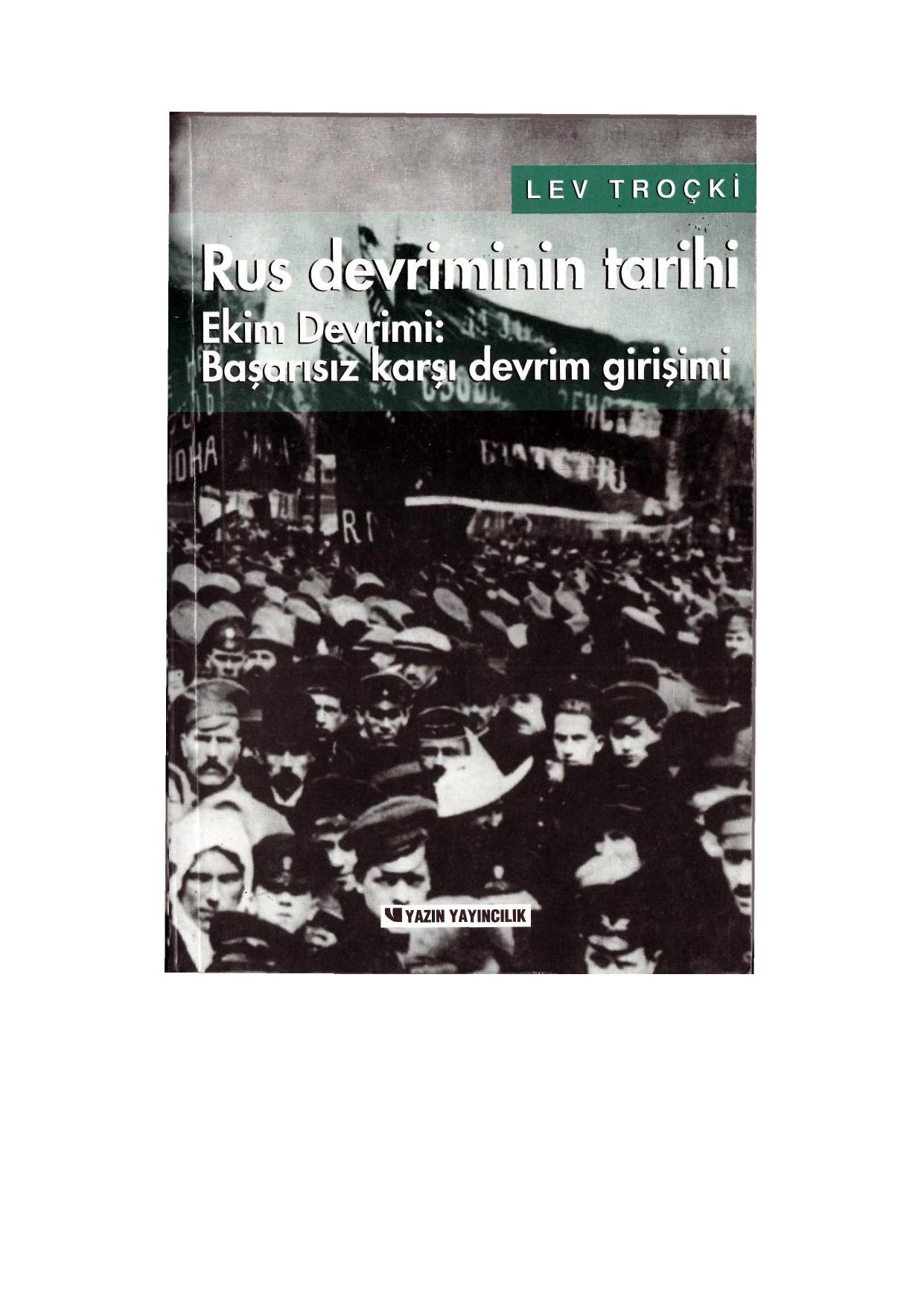 Rus Devriminin Tarihi Cilt2 ( Başarısız Karşı Devrim Girişimi) kitap kapağı