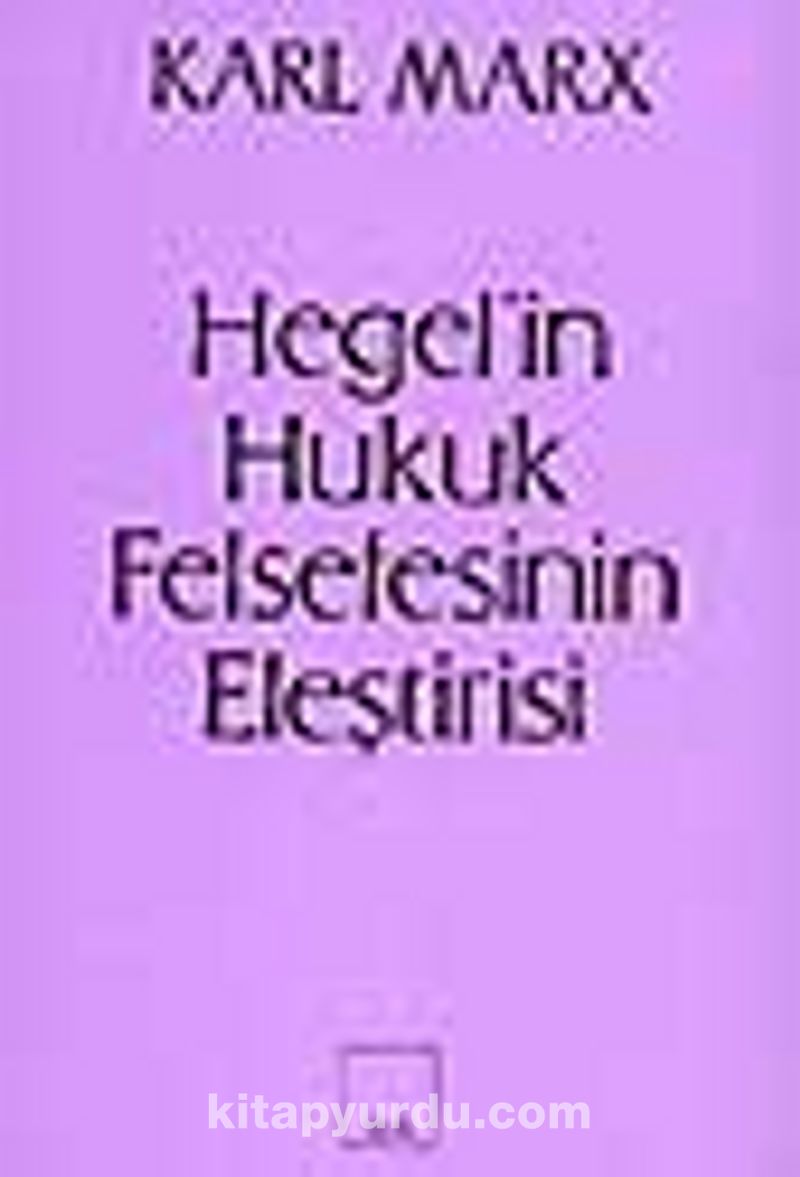 Hegel'in hukuk felsefesinin eleştirisi
