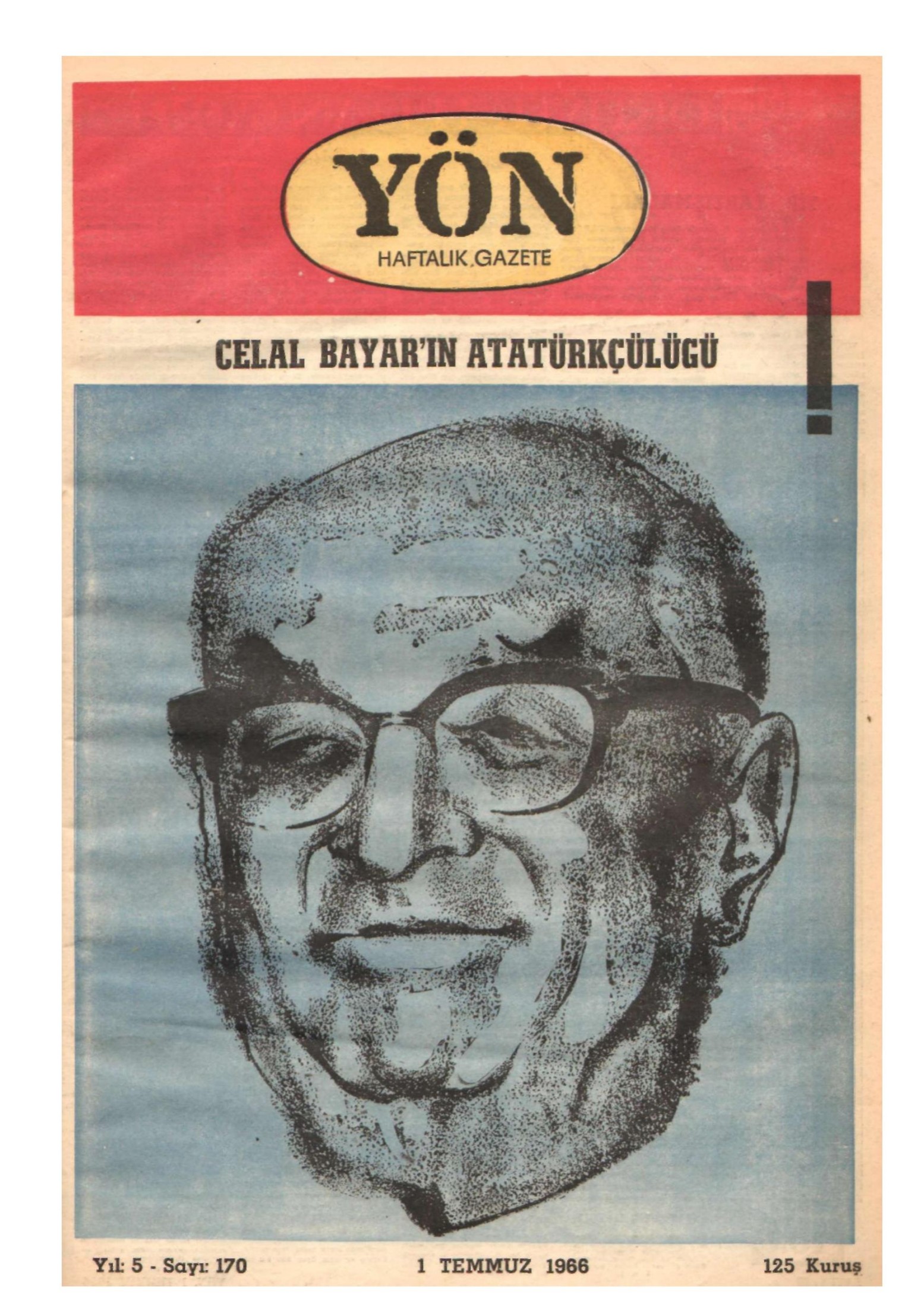 Yön Dergisi - C-5 - Yıl:5 Sayı:170 kitap kapağı