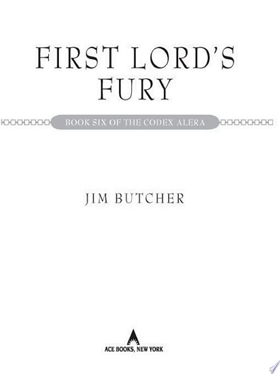 First Lord's Fury: The Codex Alera: Book Six