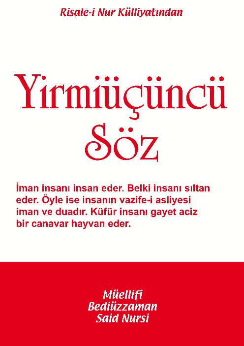 Yirmiüçüncü Söz