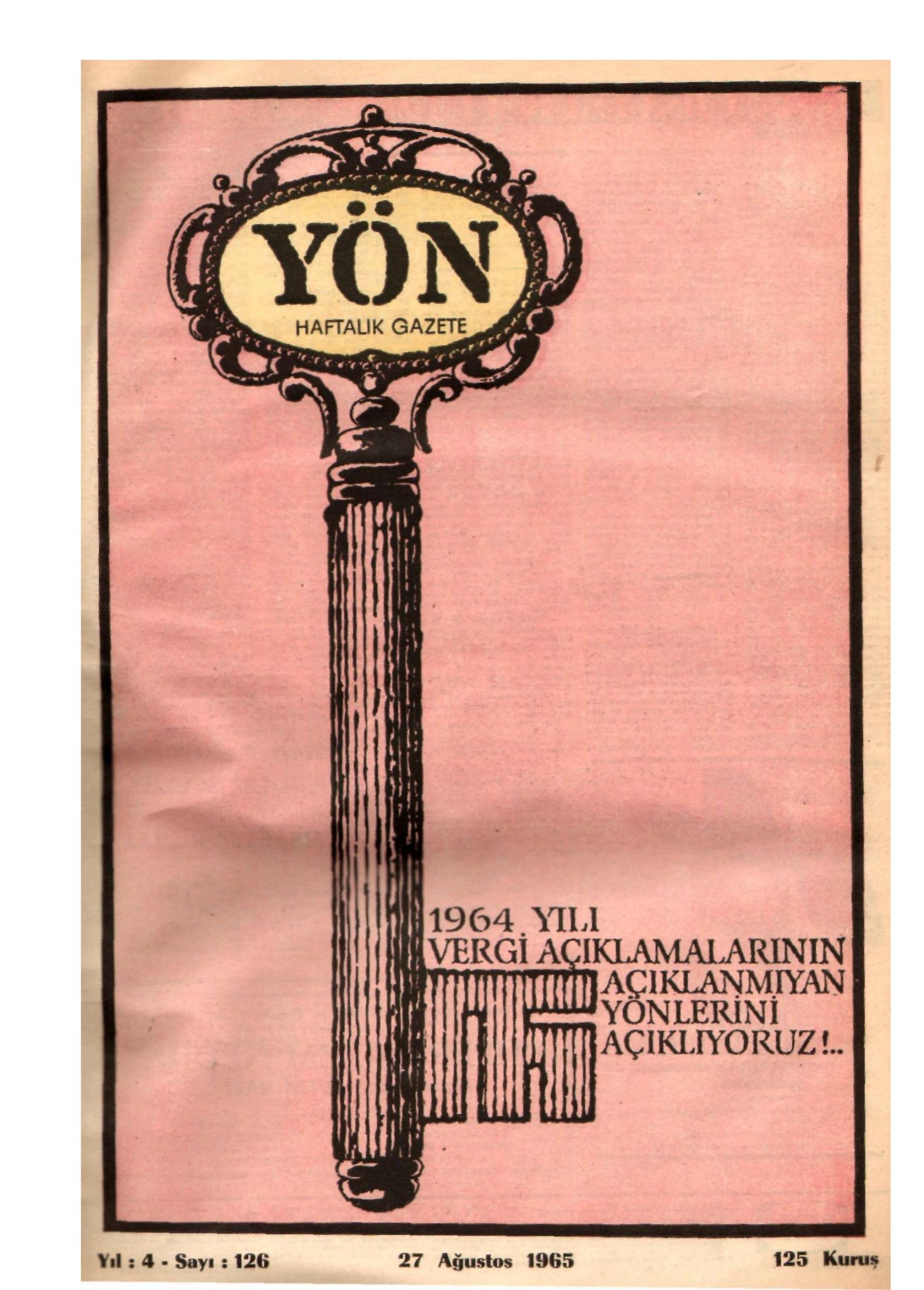 Yön Dergisi - C-4 - Yıl:4 Sayı:126 kitap kapağı