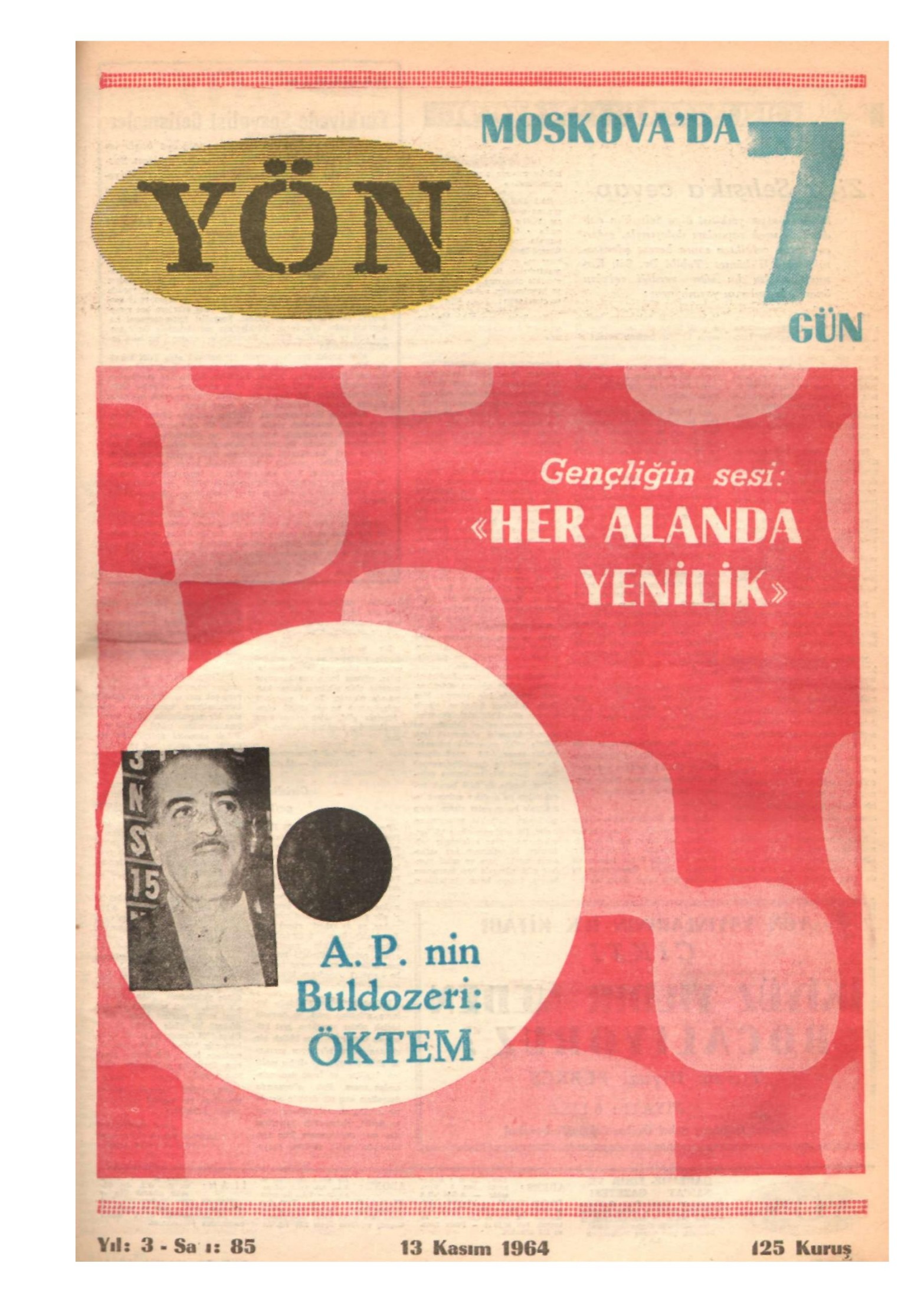 Yön Dergisi - C-3 - Yıl:3 Sayı:85