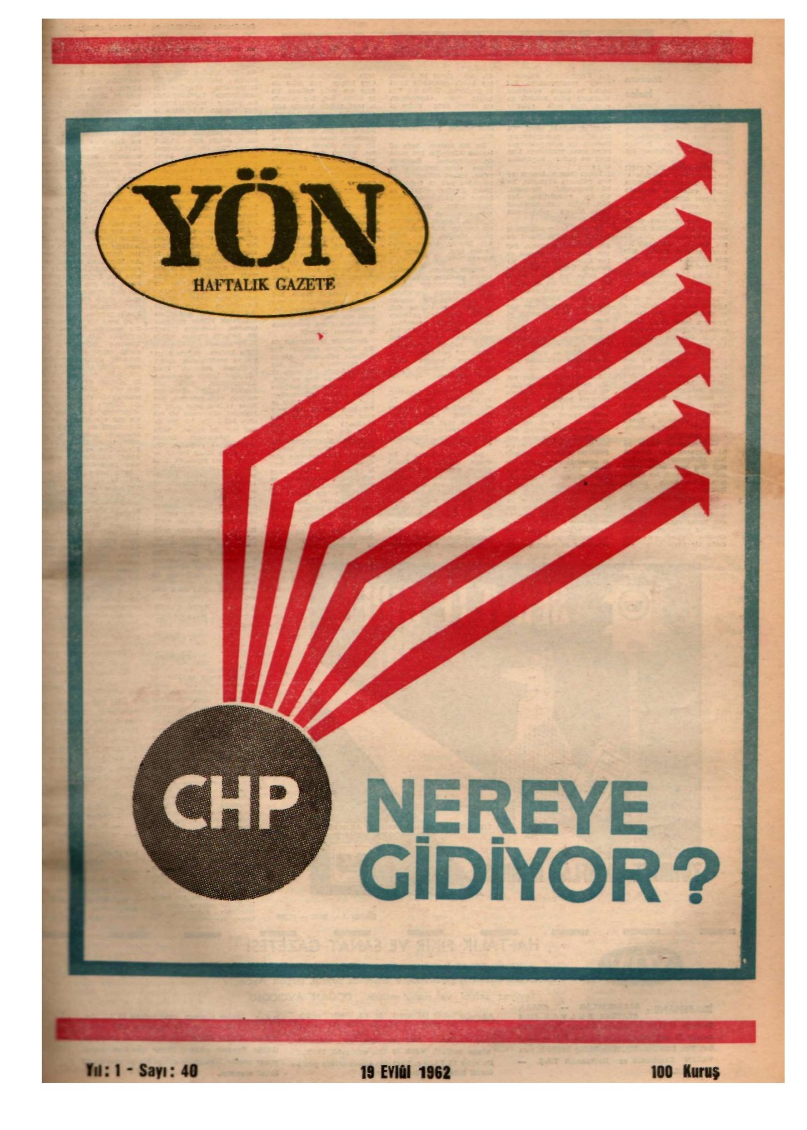 Yön Dergisi - C-1 - Yıl:1 Sayı:40 kitap kapağı