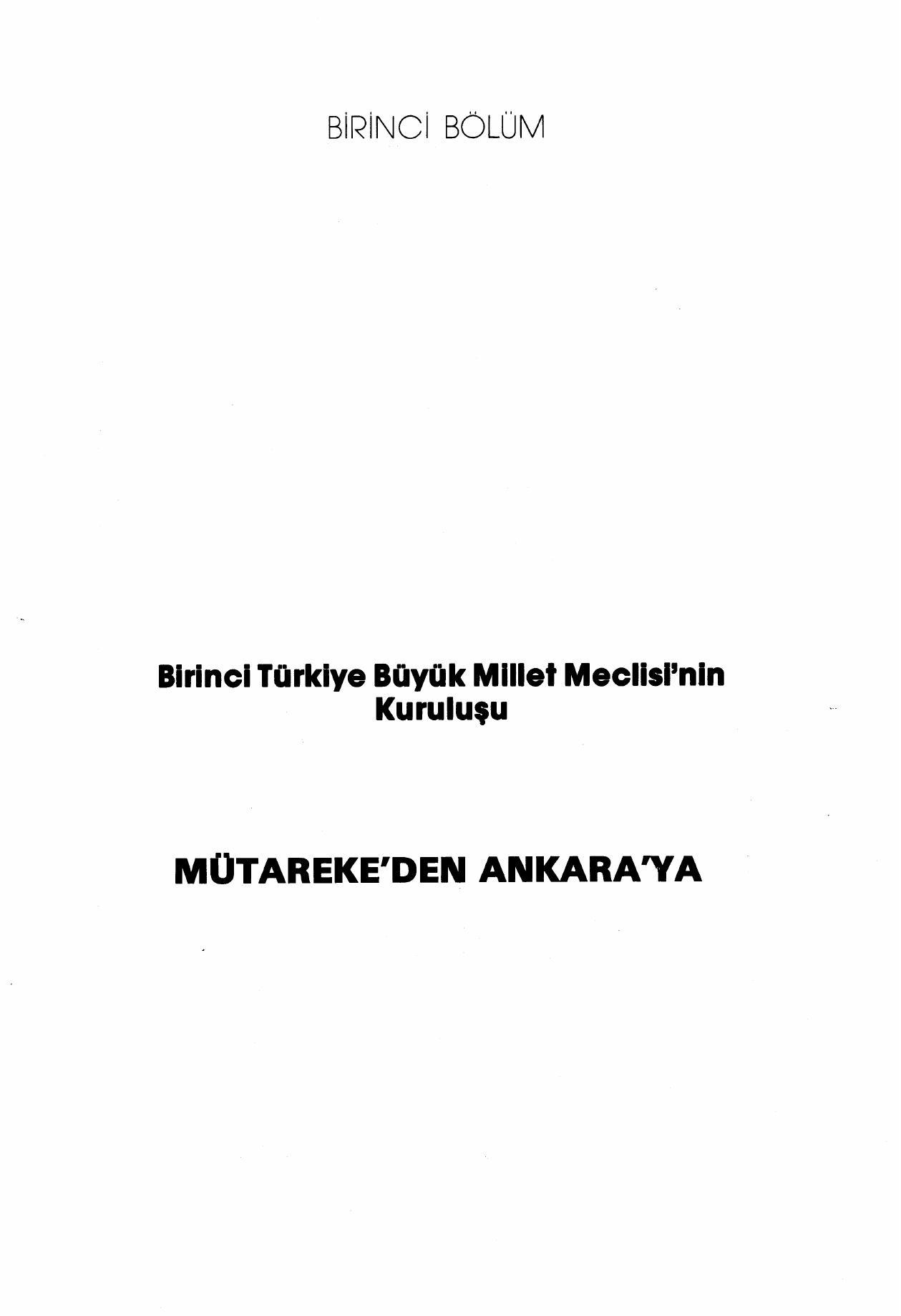 TBMM nin Kurulusu 1. Bolum