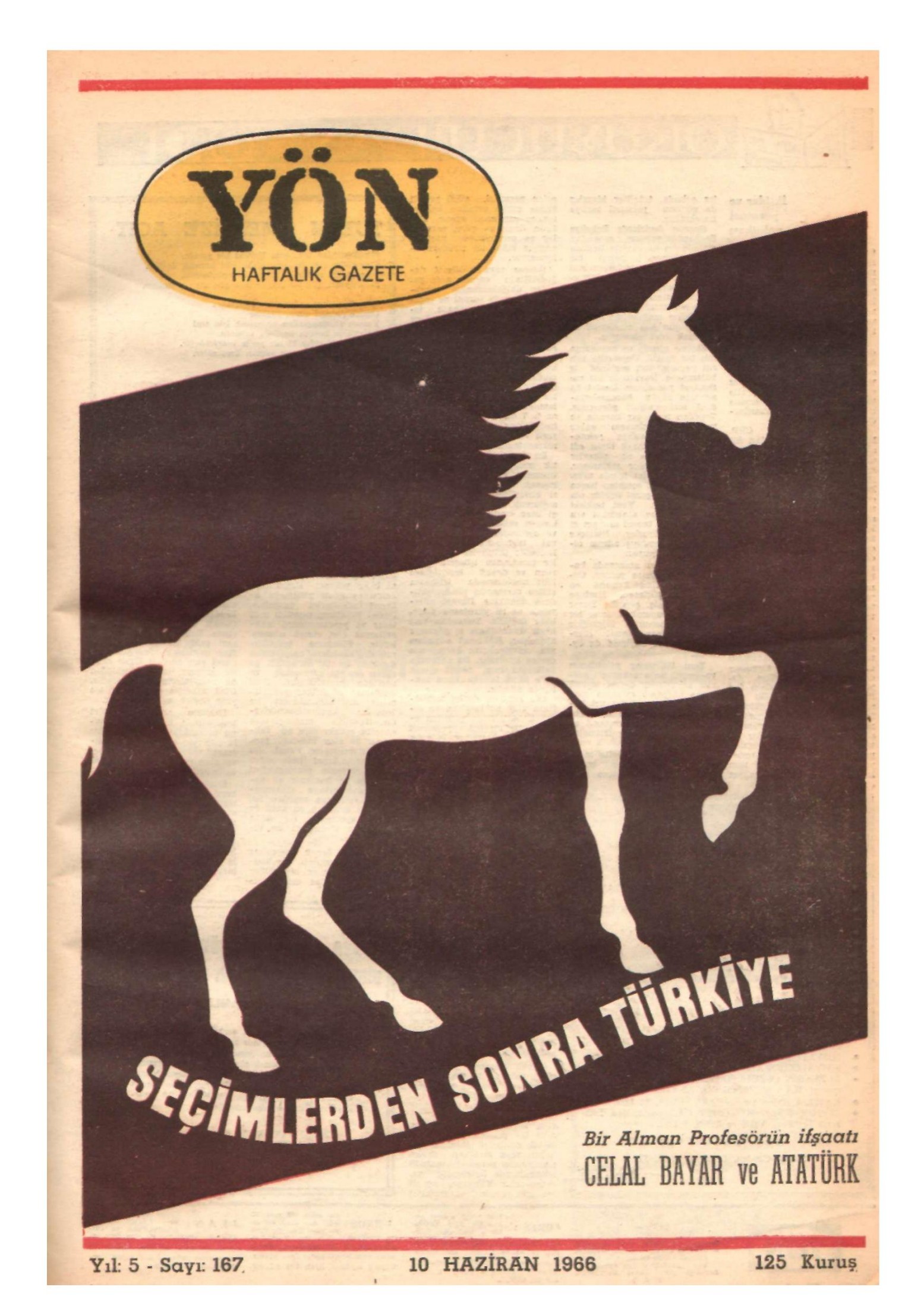 Yön Dergisi - C-5 - Yıl:5 Sayı:167 kitap kapağı