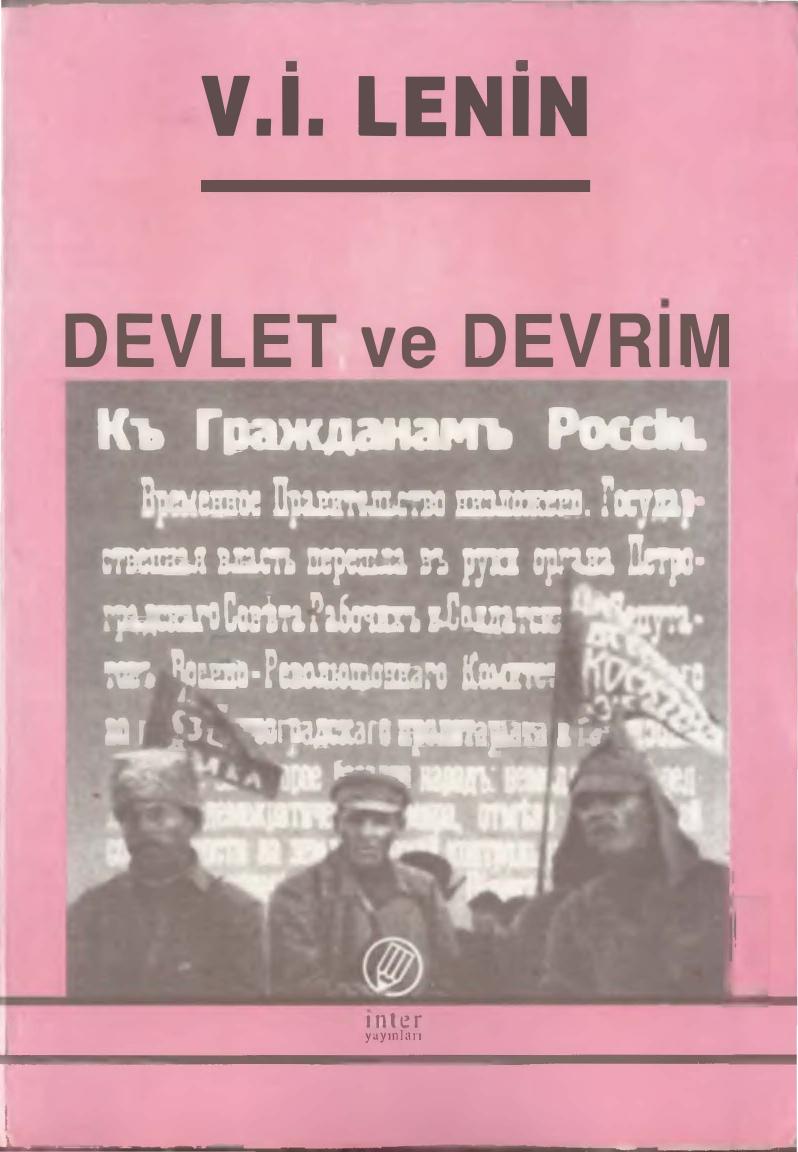 Lenin Devlet ve Devrim İnter Yayınları
