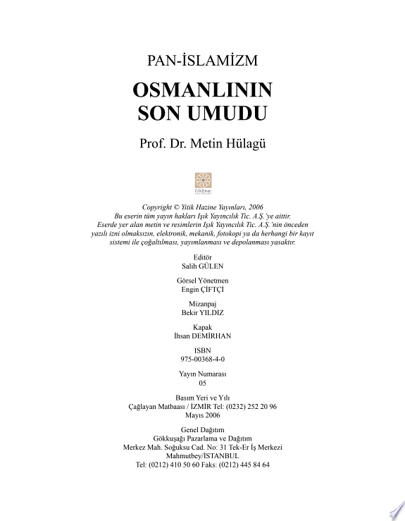 Osmanlinin Son Umudu - Pan-islamizm