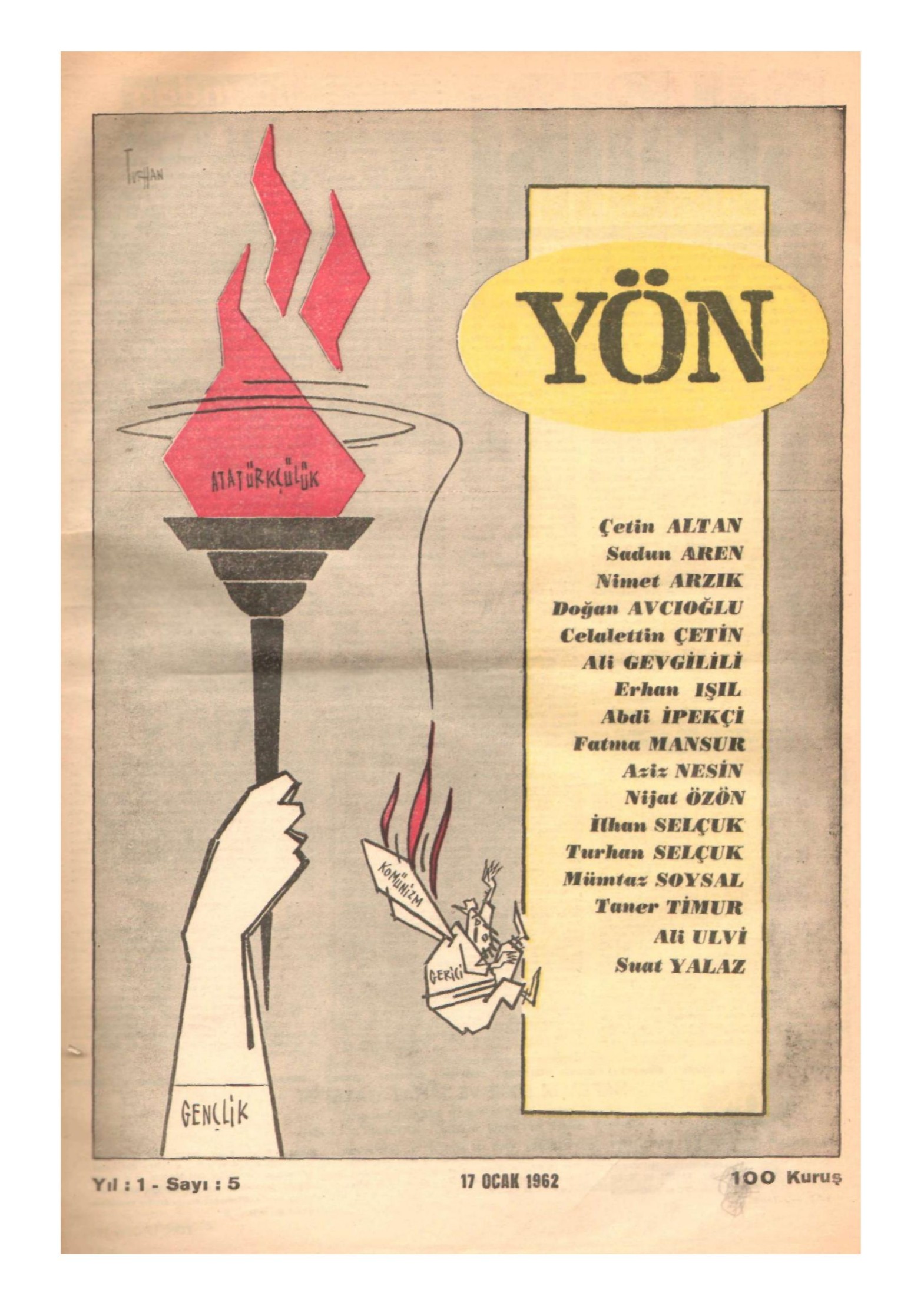 Yön Dergisi - C-1 - Yıl:1 Sayı:5 kitap kapağı