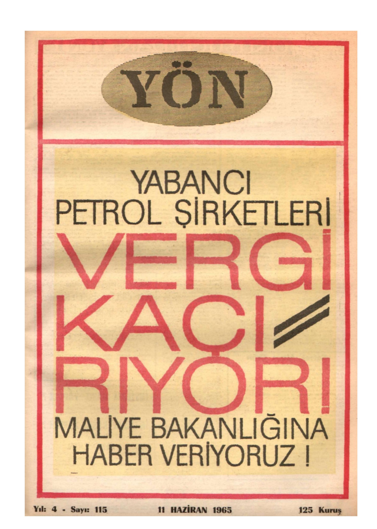 Yön Dergisi - C-4 - Yıl:4 Sayı:115 kitap kapağı