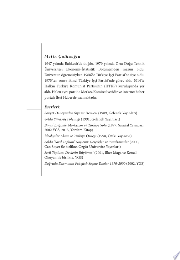 Sosyalizm ve Sosyal Mucadeleler Tarihi