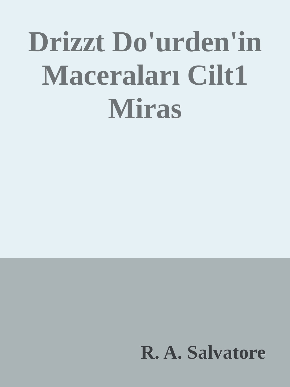 Drizzt Do'urden'in Maceraları Cilt1 Miras
