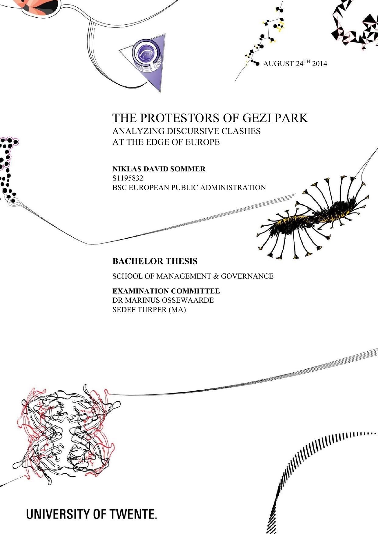 the protestors of gezi park Sommer BA MB thesis